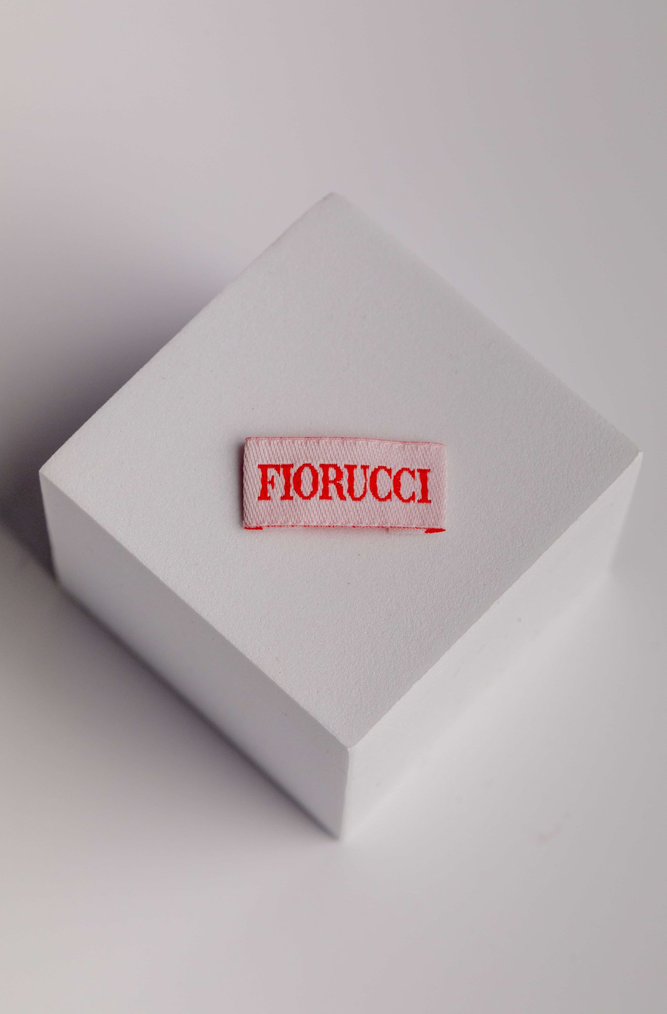 Small Fiorucci Red Woven Label